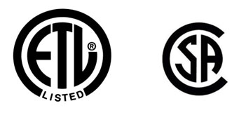 ETL & CSA certification